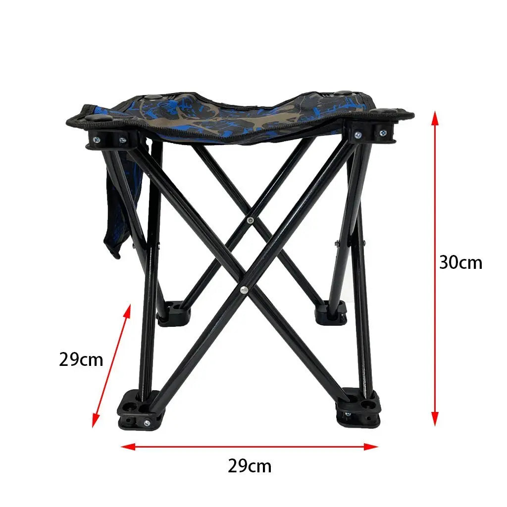 Mini Portable Outdoor Folding Stool Camping Fishing Picnic Chair Seat 80kg Como Deals499