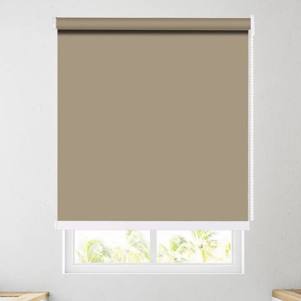 Modern Blockout Roller Blinds Curtain Full Sun Shading Room Tan 150cmx210cm Deals499