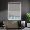 Modern Day/Night Double Roller Blinds Commercial Quality 210x210cm Grey Grey Deals499