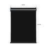 Modern Day/Night Double Roller Blinds Commercial Quality 60x210cm Black Black Deals499