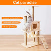 Modern Multi-Level Cats Tree Kittens Scratching Posts Sisal Rope Soft Nest Bed Cat Furniture Tree from Deals499 at Deals499