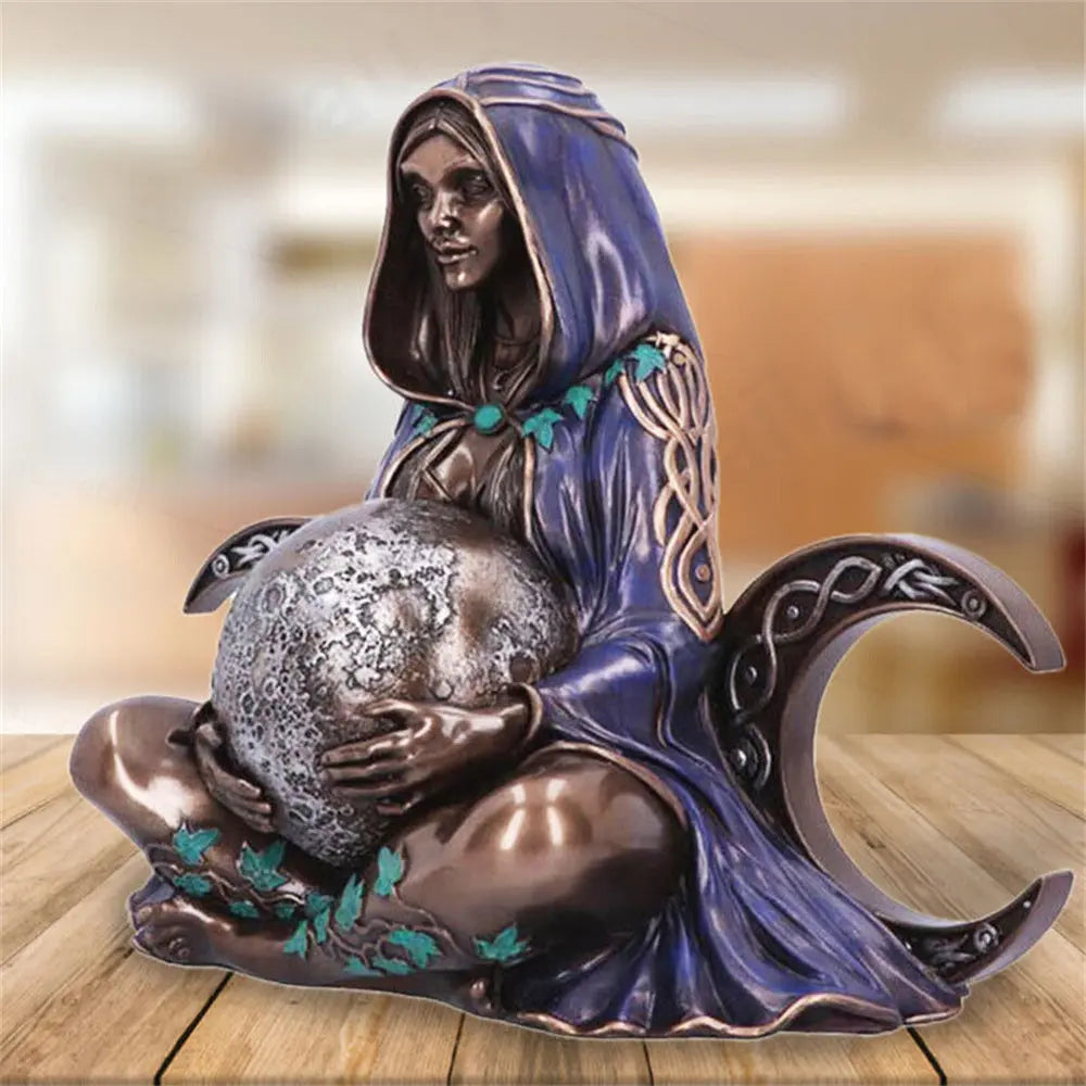 Mother Earth Statue Resin Millennial Gaia Goddess Art Ornament Decorations Deals499