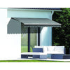 Motorised Outdoor Folding Arm Awning Retractable Sunshade Canopy Grey 3.0m x 2.5m Deals499