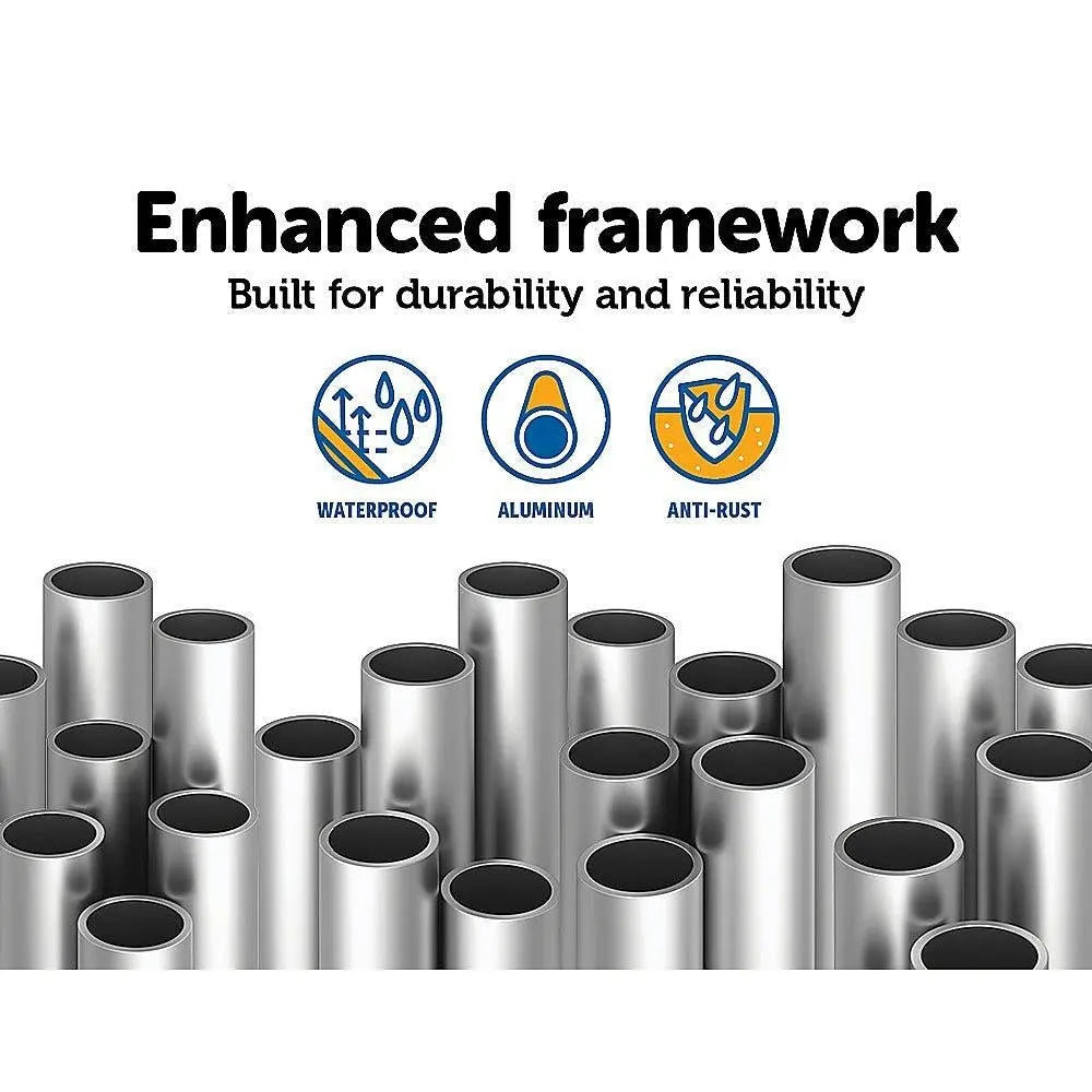 Motorised Outdoor Folding Arm Awning Retractable Sunshade Canopy Grey 3.0m x 2.5m Deals499