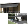 Motorised Outdoor Folding Arm Awning Retractable Sunshade Canopy Grey 5.0m x 2.5m Deals499