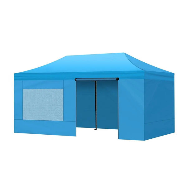 Mountview Gazebo Tent 3x6 Marquee Gazebos Outdoor Camping Canopy Mesh Side Wall Deals499