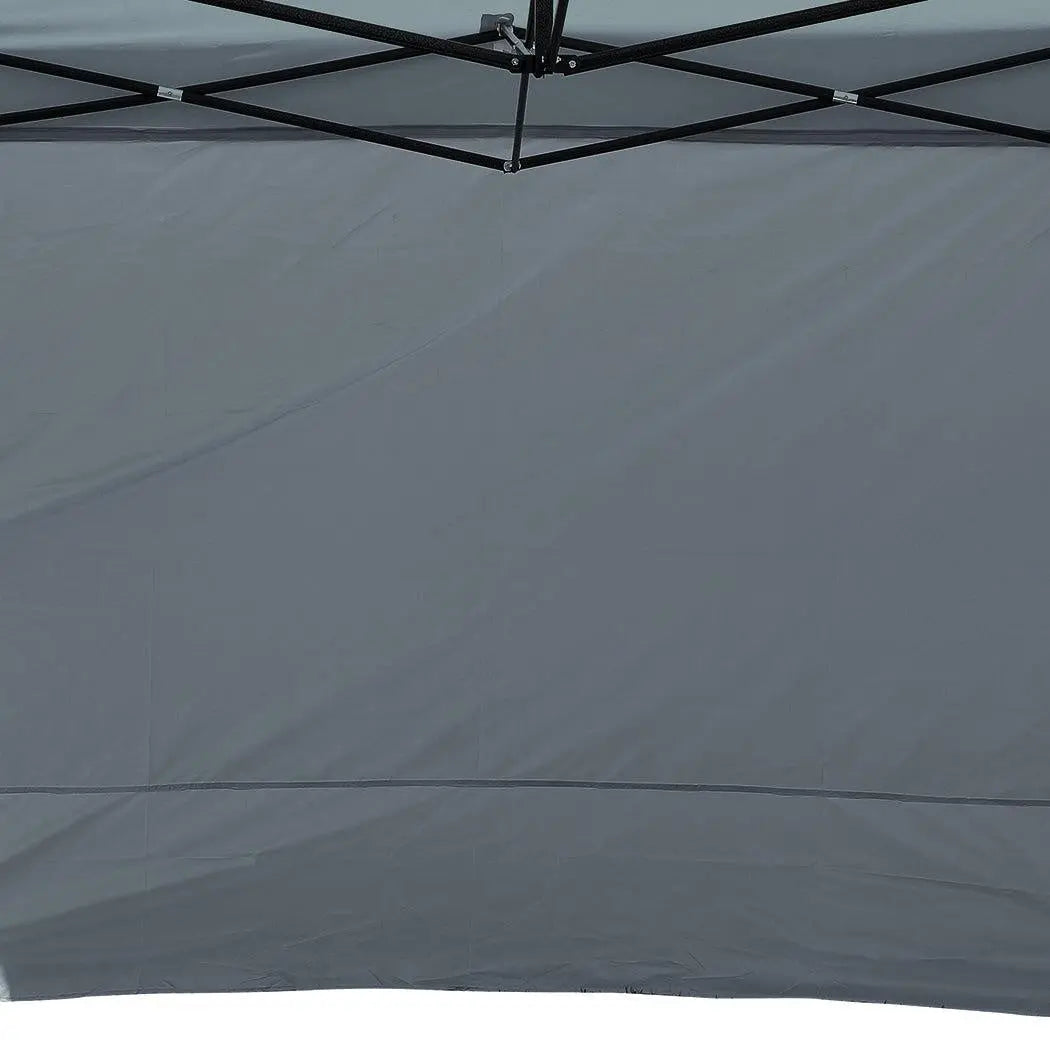 Mountview Gazebo Walls 3x3 Outdoor Side Wall Waterproof Party Wedding Dark Grey Deals499