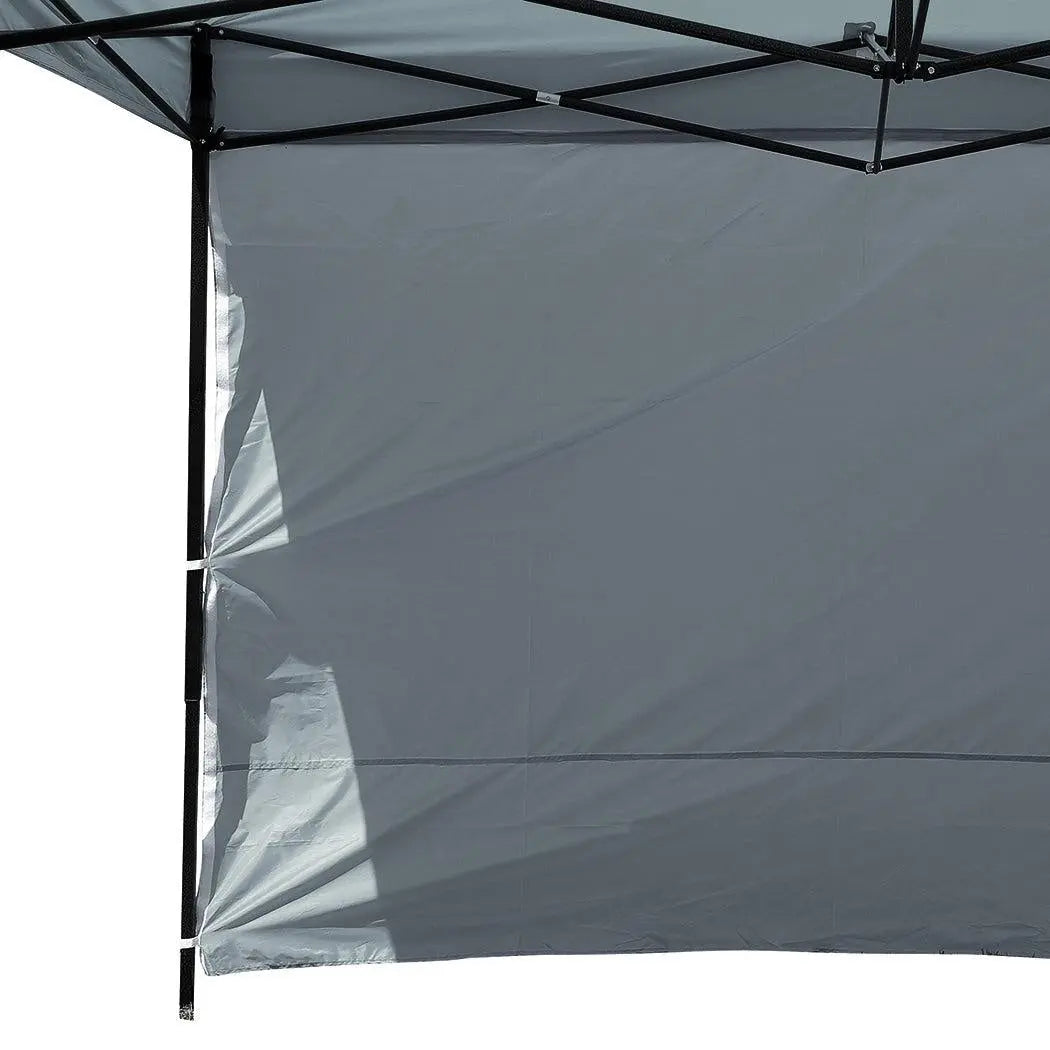 Mountview Gazebo Walls 3x3 Outdoor Side Wall Waterproof Party Wedding Dark Grey Deals499