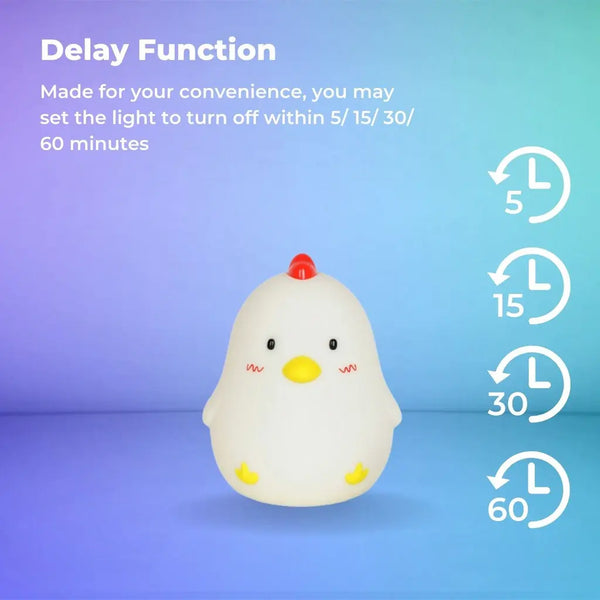 Muid Sleepy Chicken Night Lamp Function Only White HM--103-MUID Deals499
