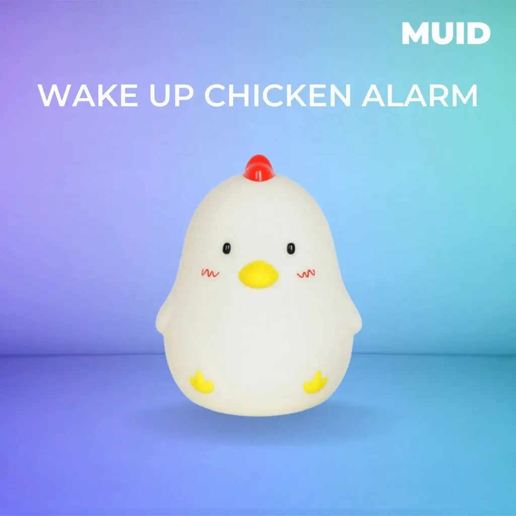 Muid Wake Up Chicken Night Lamp Alarm Clock White HM--104-MUID Deals499