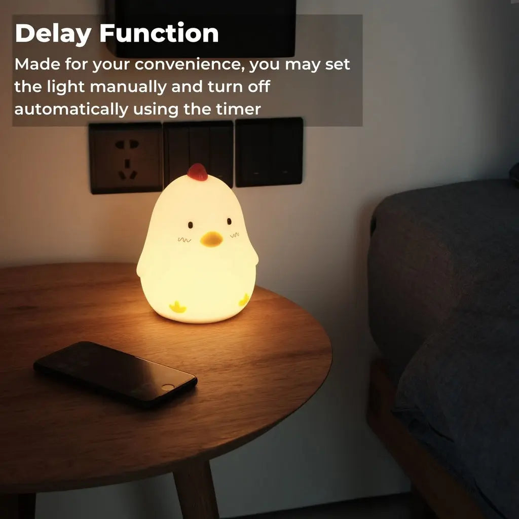 Muid Wake Up Chicken Night Lamp Alarm Clock White HM--104-MUID Deals499
