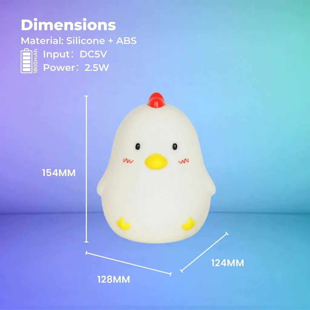 Muid Wake Up Chicken Night Lamp Alarm Clock White HM--104-MUID Deals499