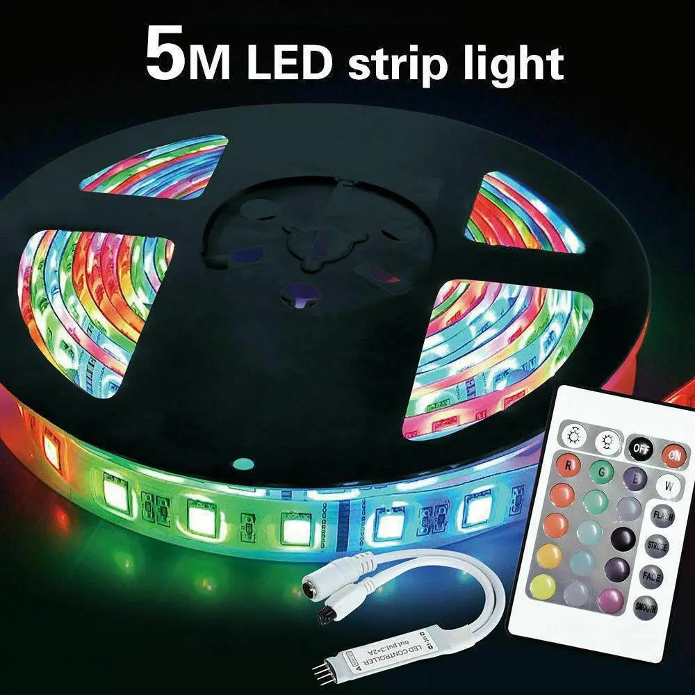 Multi-Coloured 300 LED 5050 SMD Waterproof Flexible LED Strip Light Kit 5M Deals499