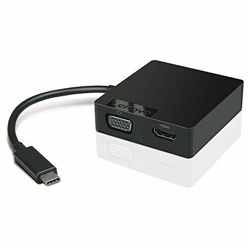 LENOVO USB-C Travel Hub - 1x HDMI, 1x VGA 1x RJ45, Compatible ThinkPad X1 Yoga, X1 Carbon, ThinkPad 13 LENOVO