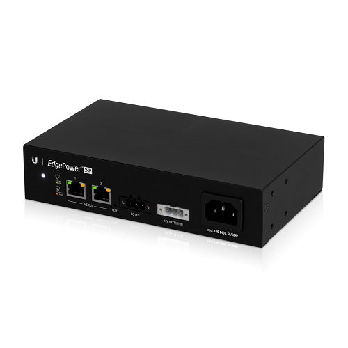 UBIQUITI EdgePower 24V 72W - Protect your WISP site against power loss with the EdgePowerâ„¢, a convenient UPS device with dual PoE output ports UBIQUITI