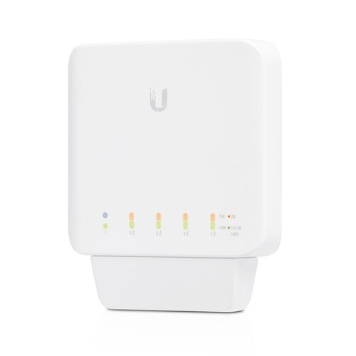 UBIQUITI UniFi USW Flex - Managed, Layer 2 Gigabit switch with auto-sensing 802.3af PoE support. 1x PoE In, 4x PoE Out UBIQUITI