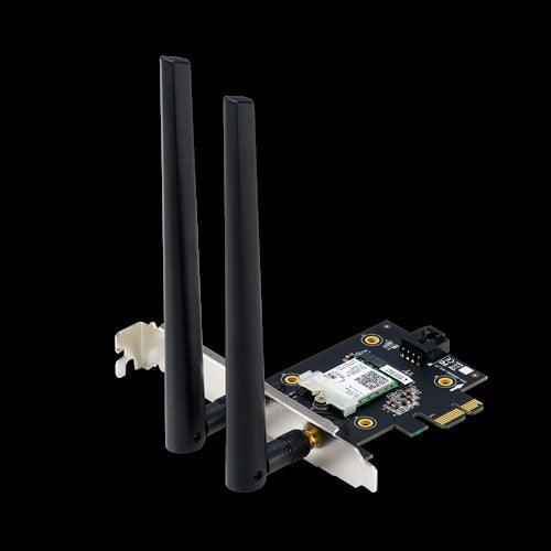 ASUS PCE-AX3000 AX3000 Dual Band PCI-E WiFi 6 (802.11ax) Adapter, 160MHz, Bluetooth 5.0, WPA3, OFDMA, MU-MIMO (WIFI6) ASUS