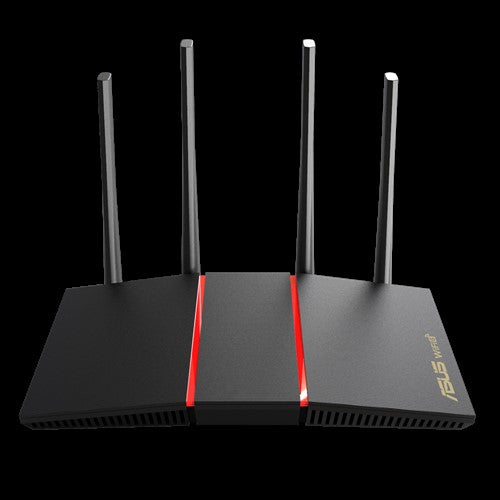 ASUS RT-AX55 AX1800 Dual Band WiFi 6 (802.11ax) Router MU-MIMO OFDMA, AiProtection Classic, Beamforming, 4x Antennas QoS, For Large Homes ASUS