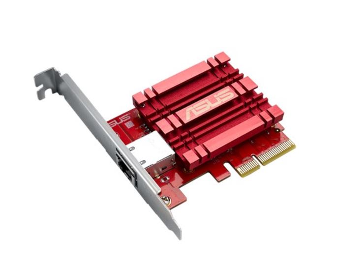 ASUS XG-C100C 10GBase-T PCIe Network Adapter, Backward Compatibility 5/2.5/1G and 100Mbps, Built-in QoS ASUS
