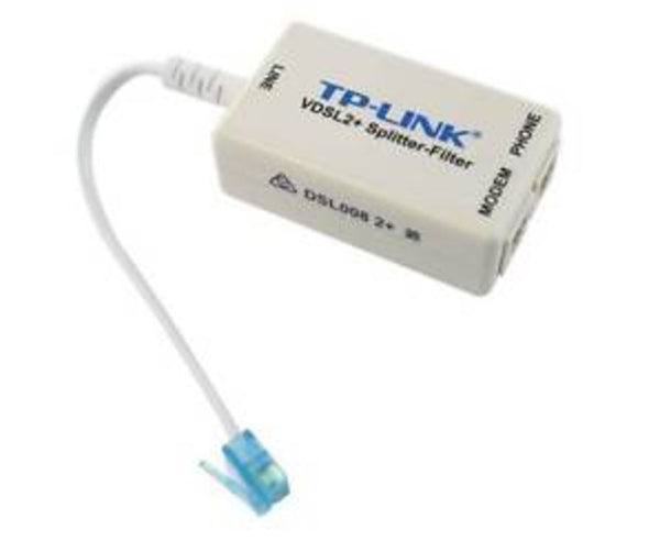 TP-LINK DSL008 VDSL/ADSL2+ Telephone Line & Internet Splitter Filter Passthrough Jack Micro ~TD-S201A TP-LINK
