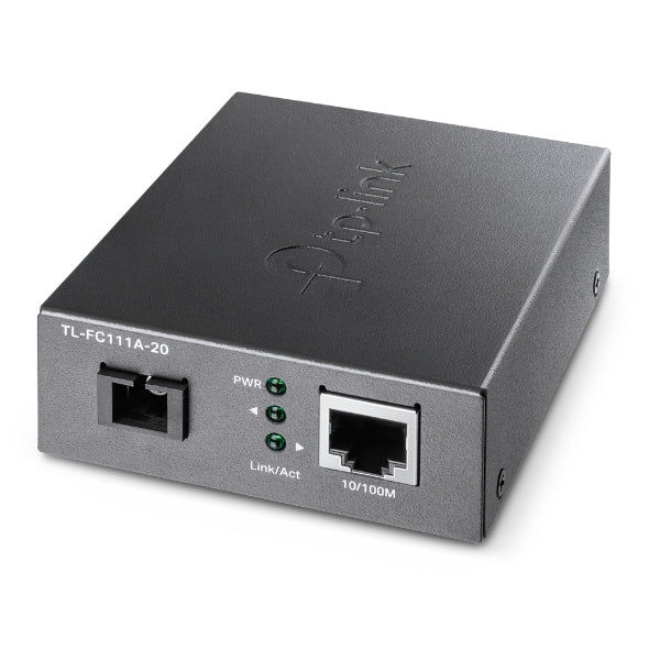 TP-LINK TL-FC111A-20 10/100 Mbps WDM Media Converter - IEEE 802.3u 1550nm 20KM (Compatible with TL-FC111B-20) TP-LINK