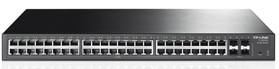 TP-LINK T1600G-52TS (TL-SG2452) JetStream 48-Port Gigabit Smart Switch with 4 SFP Slots 104Gbps L2+ Feature TP-LINK