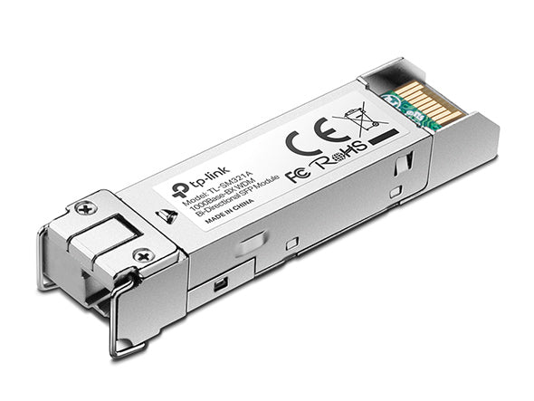 TP-LINK 1000Base-BX WDM Bi-Directional SFP Module (TL-SM321A-2) TX: 1550 nm, RX: 1310 nm, Max. Cable Length 2 KM TP-LINK