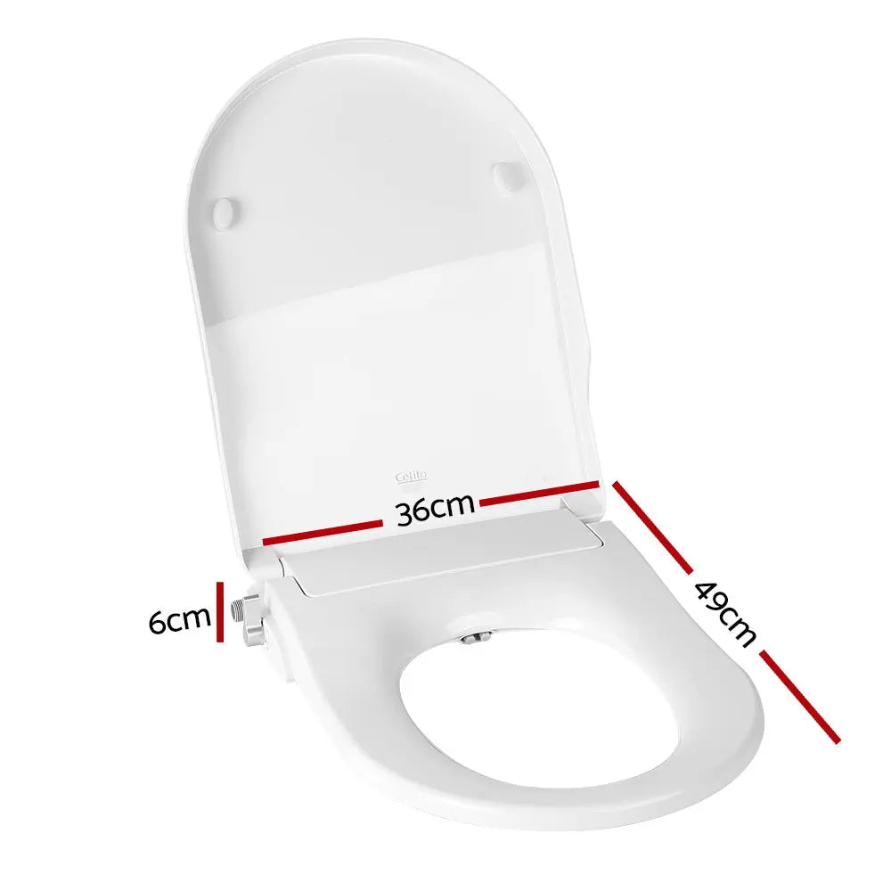 Non Electric Bidet Toilet Seat Bathroom - White Deals499