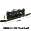 Number Plate Frame BullBar Mount Bracket Car Driving Light Bar Holder Black AU Deals499