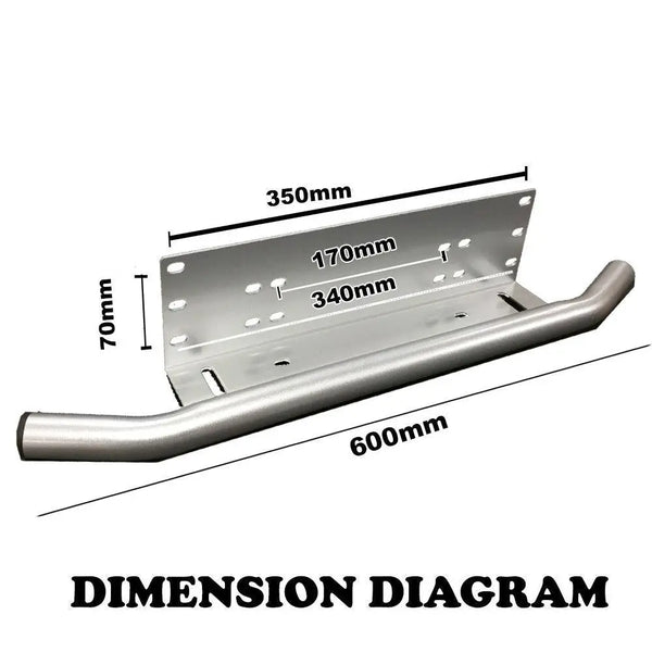 Number Plate Frame BullBar Mount Bracket Car Driving Light Bar Holder Silver AU Deals499