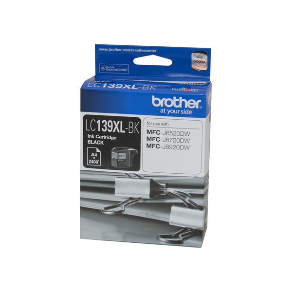 Brother LC-139XLBK Original Black Ink Cartridge  - 2,400 pages BROTHER