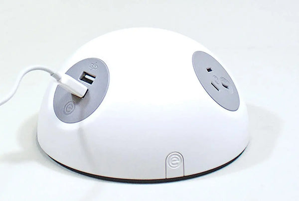 OE Elsafe: Pluto 1 x GPO / 2 x 5A TUF with 2000mm Lead with 10A three pin plug - White/Silver Deals499