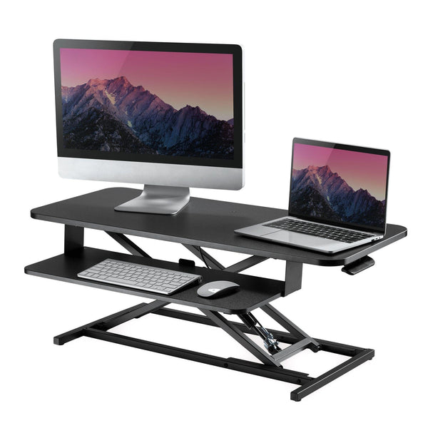MBEAT activiva 95cm Large Ergonomic Sit-Stand Desk/Workstation with Keyboard Tray MBEAT