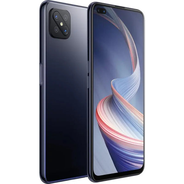 OPPO Reno4 Z 5G 128GB Ink Black- 6.5' Diagonal Display, MTK MT6873 Processor, RAM 8GB,  Dual Front Lenses, 18W Fast Charging, 4000mAh battery OPPO