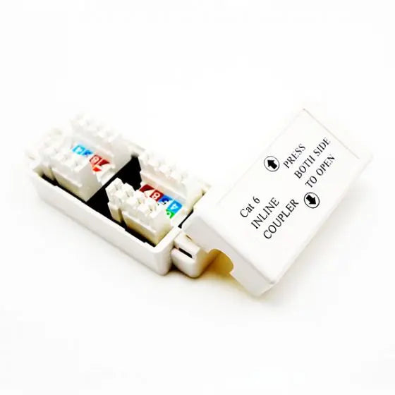 OTHER Cat 6 Inline Coupler - Punch Down: White OTHER