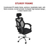 Office Chair Gaming Computer Chairs Mesh Back Foam Seat - Black Deals499