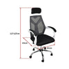 Office Chair Gaming Computer Chairs Mesh Back Foam Seat - White Deals499