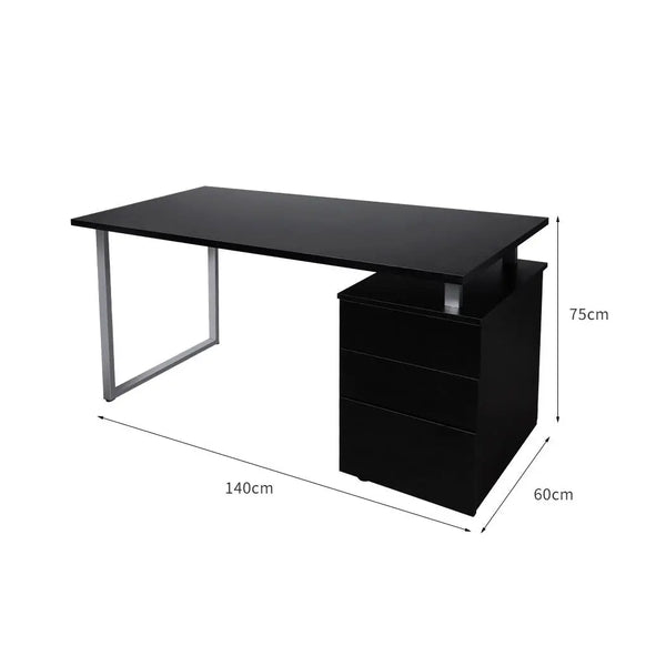 Office Computer Desk Student Laptop Study Table Home Workstation Shelf Desks Black Deals499