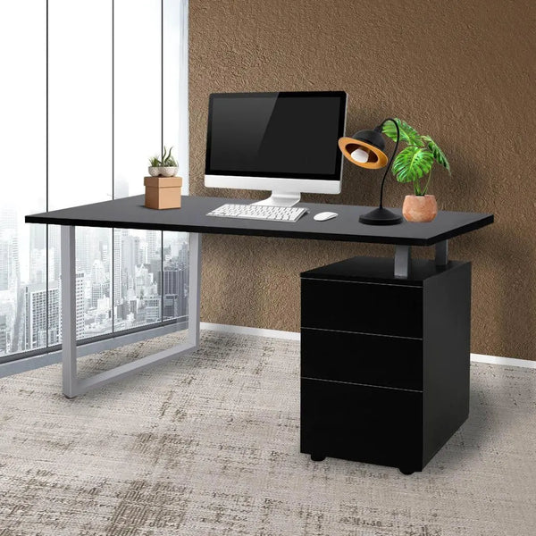 Office Computer Desk Student Laptop Study Table Home Workstation Shelf Desks Black Deals499