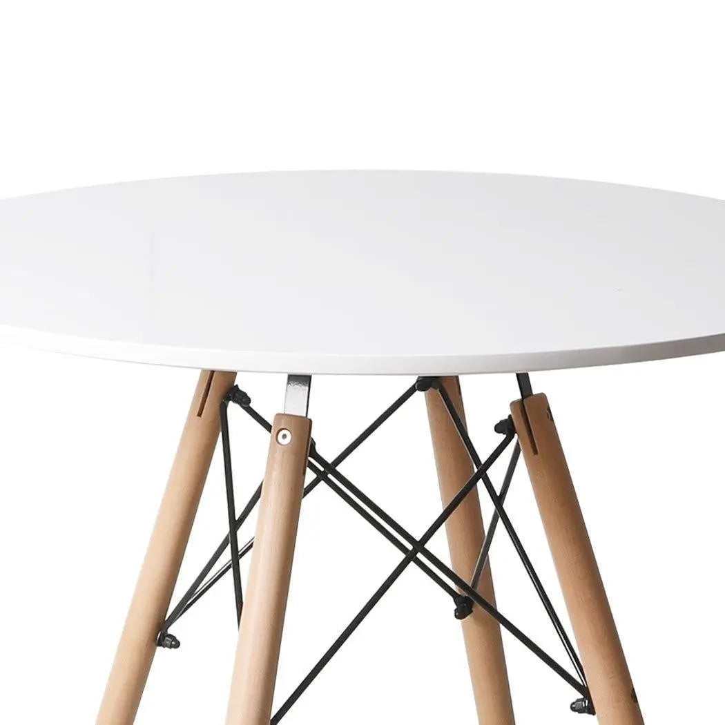 Office Dining Table Meeting Tables Round Desk Wooden Home Cafe Modern Desks 75cm Deals499