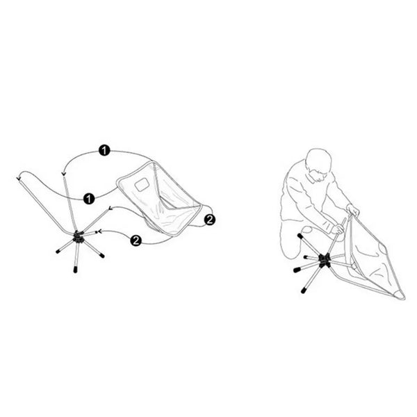 Outdoor Hiking Camping Beach Portable Folding Swivel Chair Carry Bag Blue Deals499