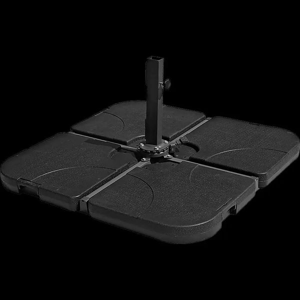 Outdoor Patio 4-Piece Cantilever Offset 3M Umbrella Base Stand Weight Water Sand Deals499