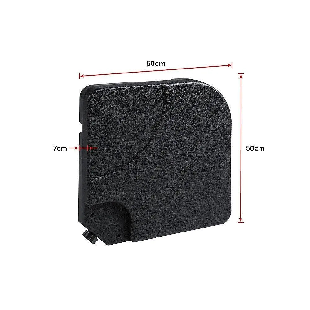 Outdoor Patio 4-Piece Cantilever Offset 3M Umbrella Base Stand Weight Water Sand Deals499