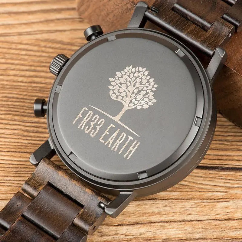 Ovo Black N Wood Band Deals499