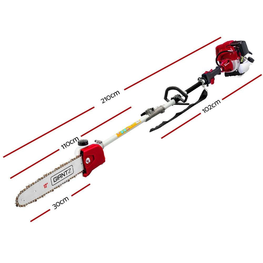 Giantz 65CC Petrol Pole Chainsaw Hedge Trimmer Long Reach Pruner Chain Saw Deals499