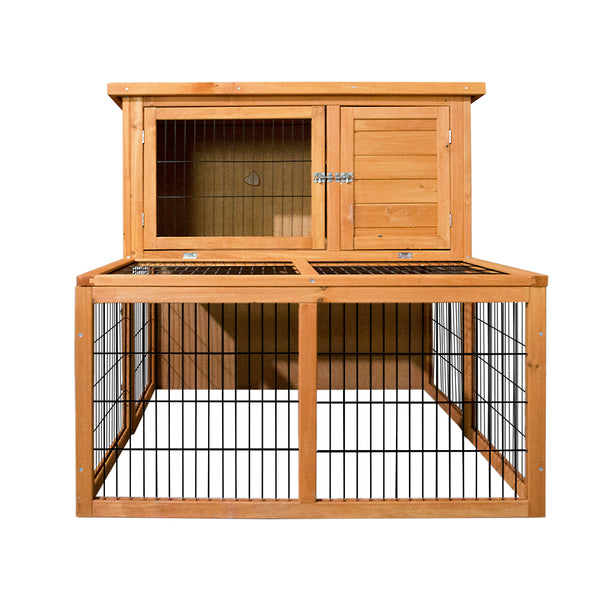 i.Pet Rabbit Hutch Wooden Pet Chicken Coop 100cm Tall Deals499