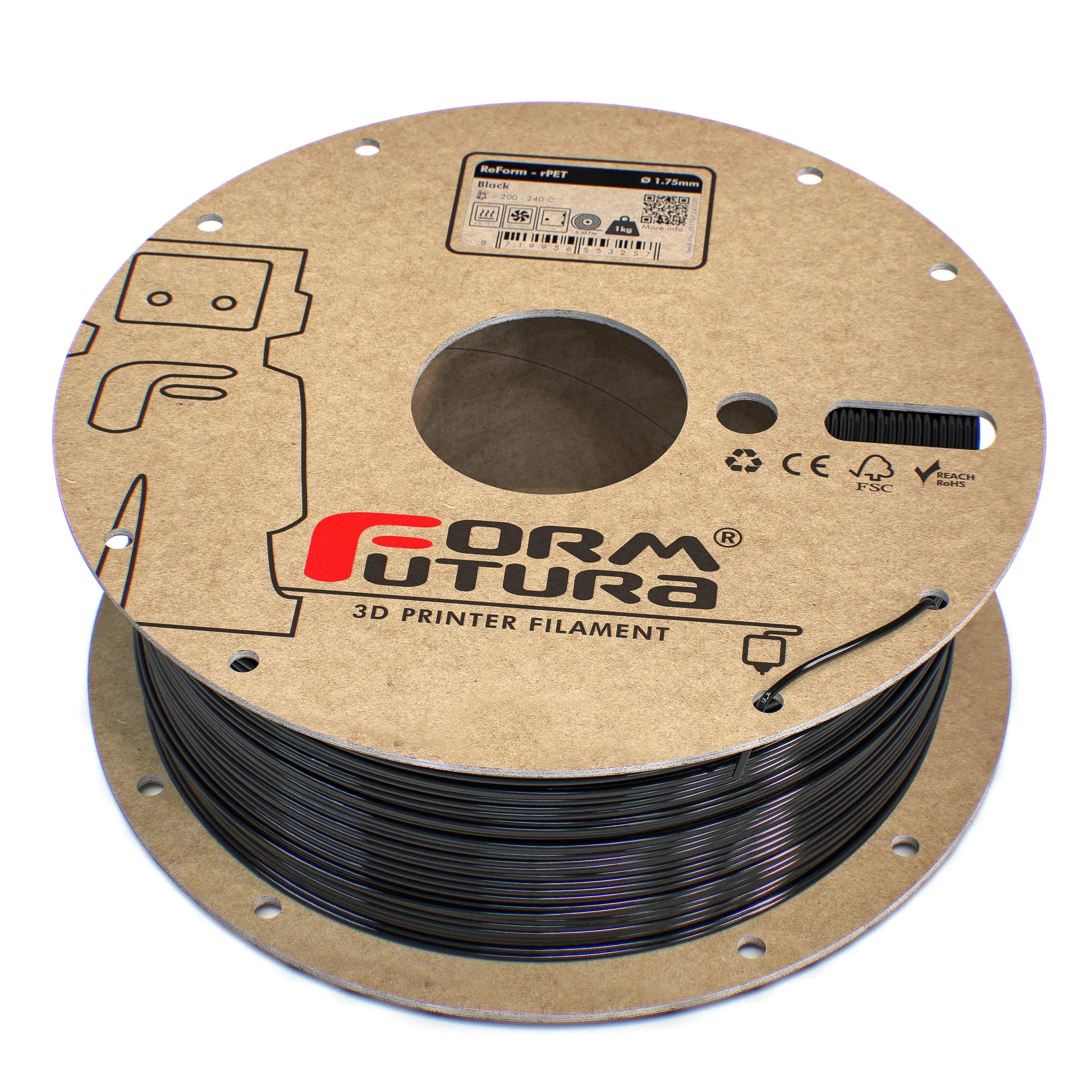 PETG Filament FormFortura ReForm - rPET available in 8 colors - 3D Printer Filament FORMFUTURA