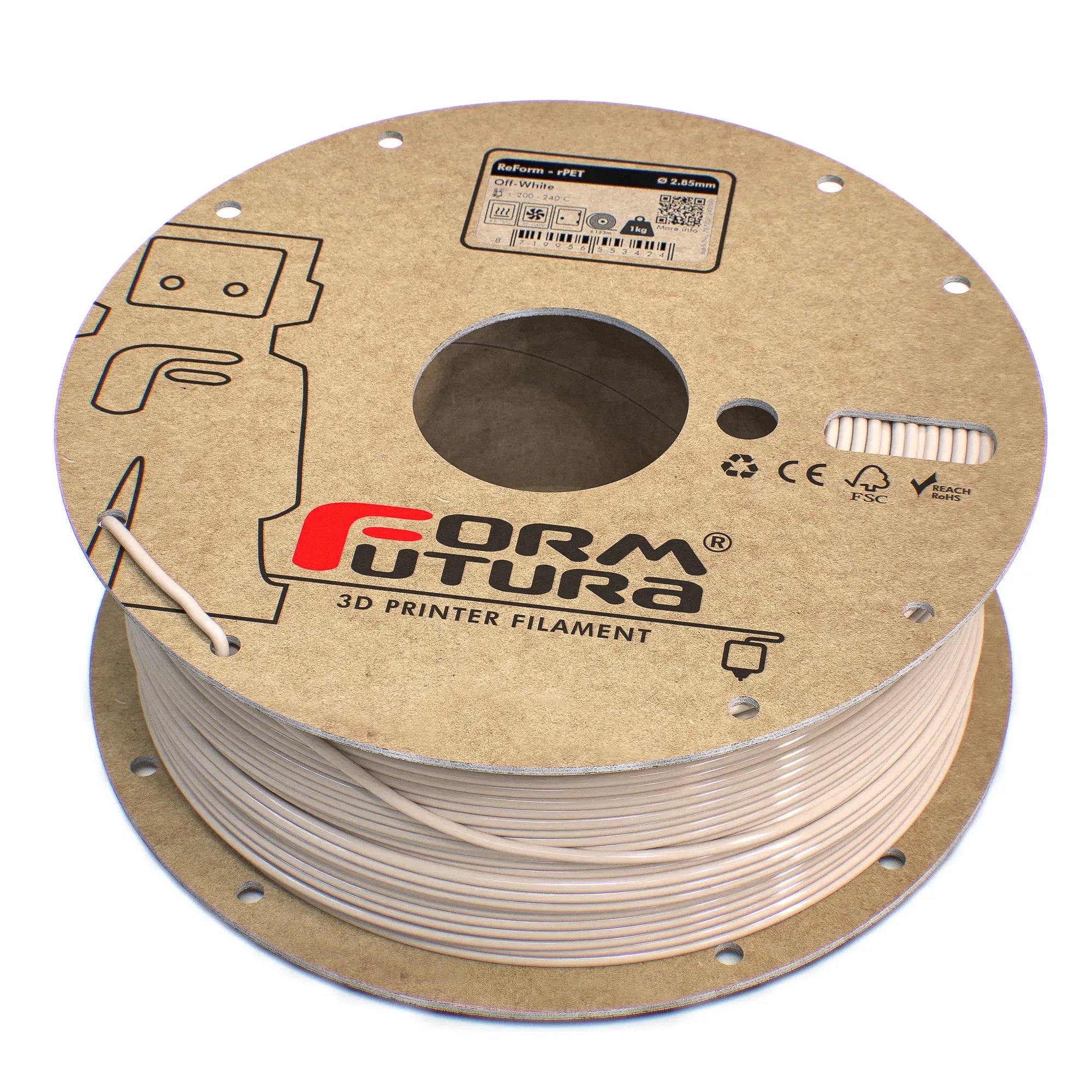PETG Filament FormFortura ReForm - rPET available in 8 colors - 3D Printer Filament FORMFUTURA
