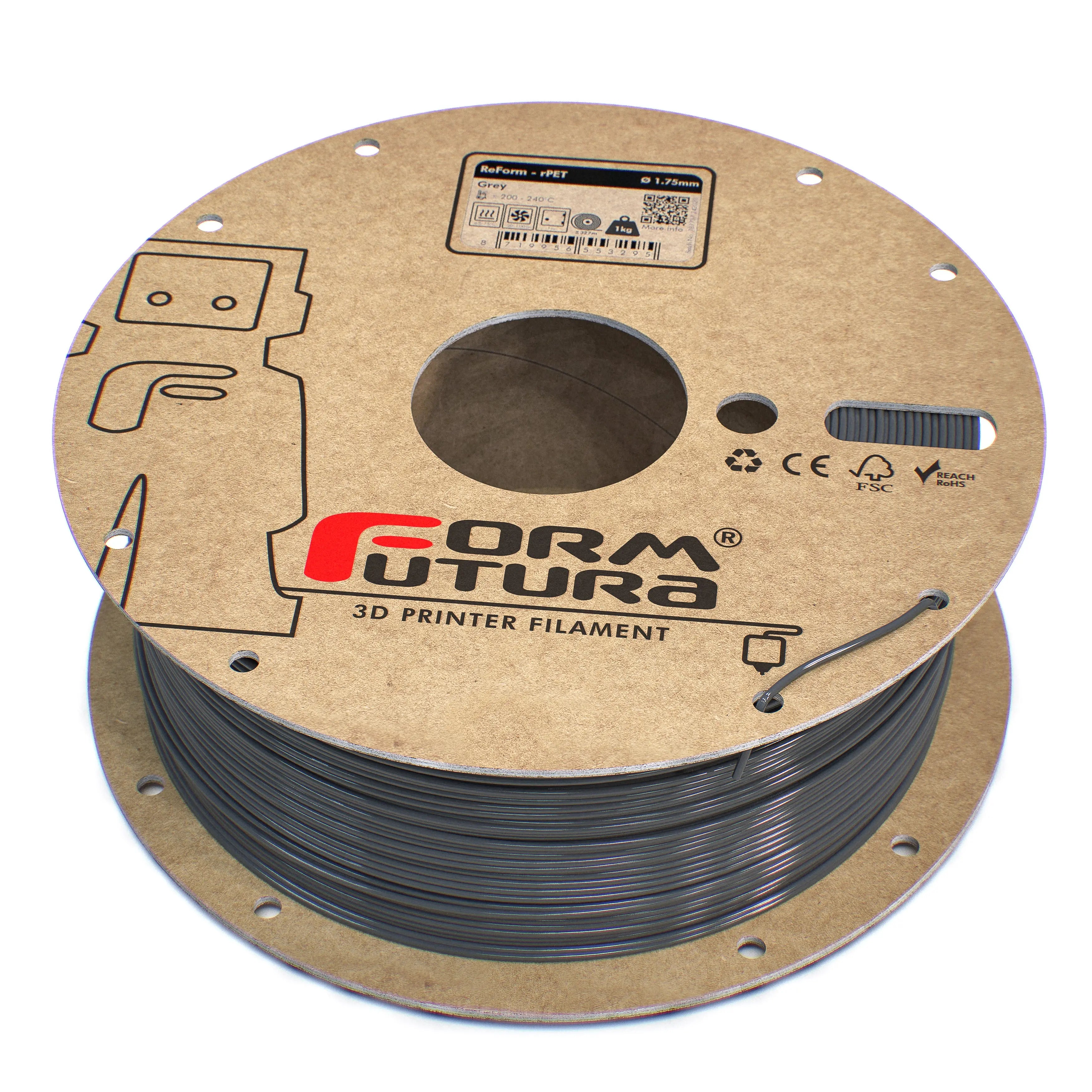 PETG Filament FormFortura ReForm - rPET available in 8 colors - 3D Printer Filament FORMFUTURA