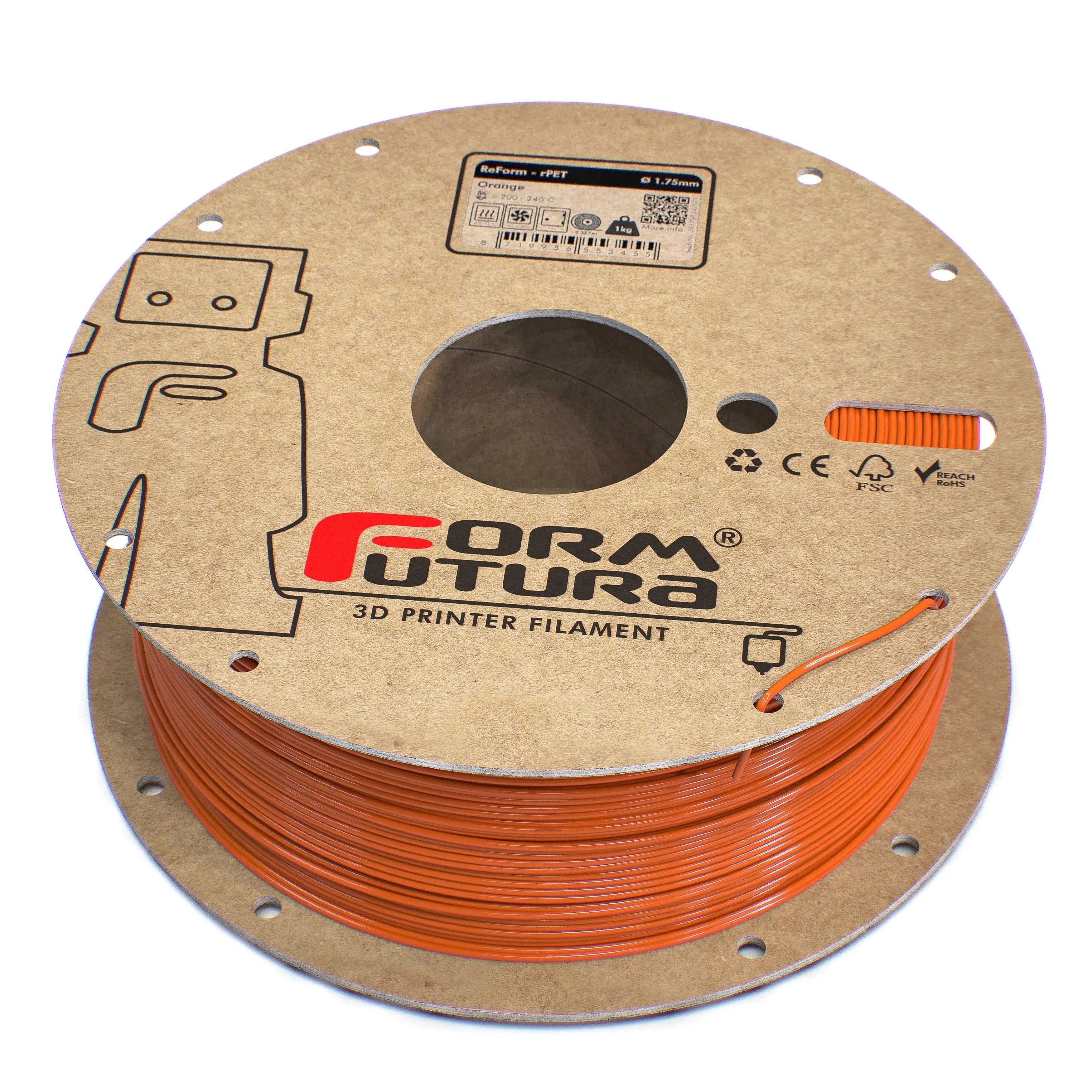 PETG Filament FormFortura ReForm - rPET available in 8 colors - 3D Printer Filament FORMFUTURA